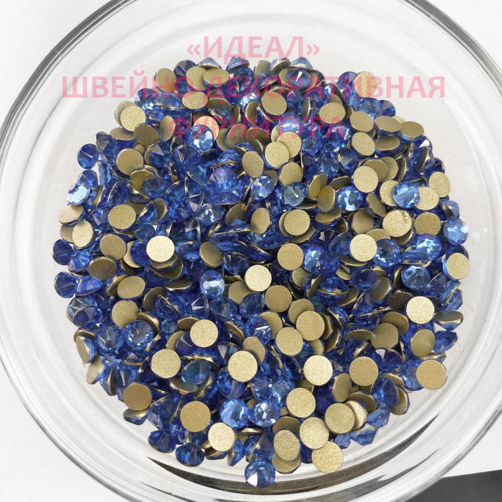 Стразы Xirius 8+8 SS16 Light Sapphire (1440шт)
